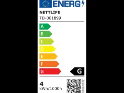 NETTLIFE Lámpara de mesa inalámbrica, lámpara de noche, batería - Lámpara de mesa LED táctil, lámpara regulable con USB recargable, negra, 3600 mhA