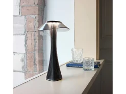 NETTLIFE Lámpara de mesa LED, lámpara de mesa de noche regulable al tacto, lámpara de noche diurna de atmósfera USB portátil recargable