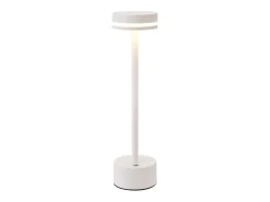 NETTLIFE Lámpara de mesa LED inalámbrica Nettlife, regulable, con batería recargable USB-C, táctil, blanca, para dormitorio
