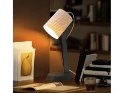 NETTLIFE Lámpara de noche, lámpara de mesa para salón con cable - juego de 2 lámparas de mesa modernas pequeñas E14