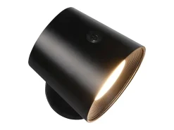 NETTLIFE Lámpara de pared de jaula de metal para interiores, lámpara de techo de metal ajustable moderna regulable de 360 ​​​​°, diseño negro