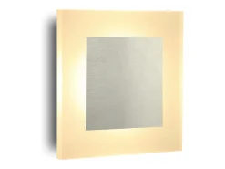 NETTLIFE Lámpara de pared LED, iluminación interior, luz de pared moderna, 3000K, blanco cálido, hecha de hierro y acrílico, Ø16 cm, 7W, luz para el pasillo.