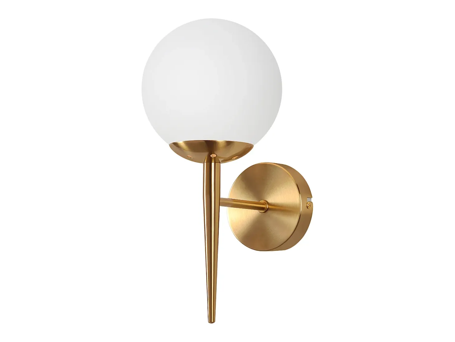 NETTLIFE Lámpara de pared vintage con bola de cristal dorado E27, lámpara de pared para interiores, escalera para dormitorio