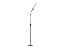 NETTLIFE Lámpara de pie LED regulable - negra para salón 158 cm Lámpara de pie táctil moderna 9 W con temporizador y función de memoria