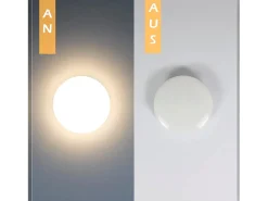 NETTLIFE Lámpara de Techo LED Dormitorio 21 cm 15 W Blanco Cálido Dormitorio Lámpara de con Purpurina Lámpara de Redonda con Estrella Pequeña para