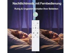 NETTLIFE Lámpara de Techo LED Regulable con Control Remoto 40W Lámpara de Dormitorio de Diseño Moderno de Metal Lámpara de para Dormitorio