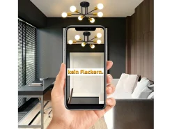 NETTLIFE Lámpara de Techo Lámpara Vintage 6 Bombillas E27 Lámpara Industrial Dormitorio Lámpara Retro para Sala de Estar Hotel Cafetería