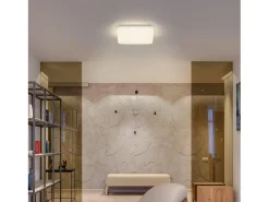 NETTLIFE Lámpara de techo LED, 21 cm, lámpara de cielo estrellado, 15 W, cuadrada, , blanco neutro, decoración de estrellas para, habitación infantil
