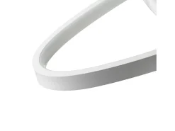 NETTLIFE Lámpara de Techo LED Lámpara Moderna Regulable Lámpara de Dormitorio Blanca con Control Remoto 75W Diseño de Interiores para Estudio
