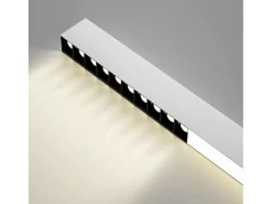 NETTLIFE Lámpara de Techo LED Blanca 32W Lámpara de Regulable Moderna con Control Remoto Lámpara de Escritorio Larga 107CM para Dormitorio de
