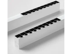 NETTLIFE Lámpara de Techo LED Blanca 32W Lámpara de Regulable Moderna con Control Remoto Lámpara de Escritorio Larga 107CM para Dormitorio de