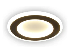 NETTLIFE Lámpara de Techo LED 23W Negro Redondo Moderno Blanco Cálido 24cm Lámpara de Dormitorio para Cocina Pasillo Sala de Estar