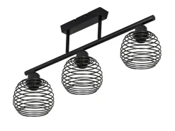 NETTLIFE Lámpara de Techo Retro Vintage 25W E27 Lámpara Industrial Lámpara de Diseño Negra para Sala de Estar Dormitorio Sala de Estudio Mesa de