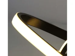NETTLIFE Lámpara de techo LED Blanco Caliente - 17W, Lámpara Negra, Lámpara de Cocina Moderna Pequeña 3000K para Habitación de Niños, Salón