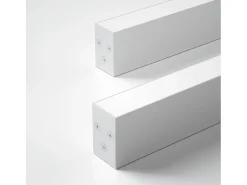 NETTLIFE Lámpara de Techo LED Blanca 32W Moderna Regulable 107CM de Largo Lámpara de Sala de Estar Lámpara de Escritorio con Control Remoto