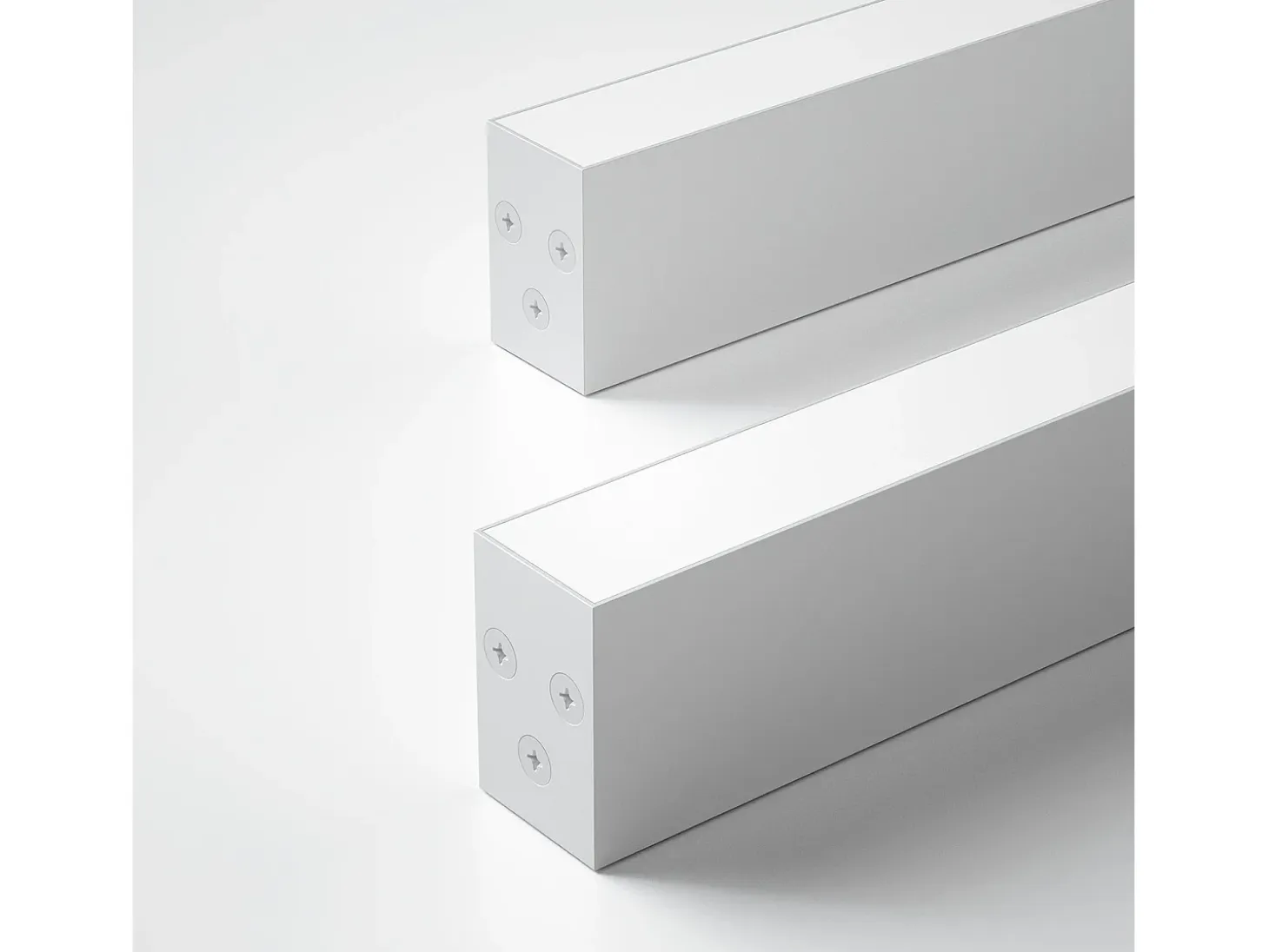 NETTLIFE Lámpara de Techo LED Blanca 32W Moderna Regulable 107CM de Largo Lámpara de Sala de Estar Lámpara de Escritorio con Control Remoto