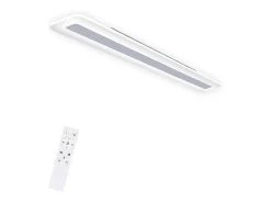 NETTLIFE Lámpara de Techo LED Regulable con Control Remoto 60 cm 23 W Oficina Pasillo Sala de Estar Moderna Dormitorio Blanco Cocina Sala de Estudio