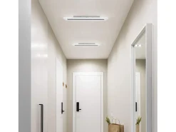 NETTLIFE Lámpara de Techo LED Regulable con Control Remoto 60 cm 23 W Oficina Pasillo Sala de Estar Moderna Dormitorio Blanco Cocina Sala de Estudio