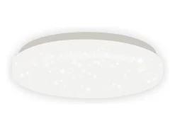 NETTLIFE Lámpara de Techo LED 21 cm 15 W Lámpara de de Dormitorio Blanco Neutro Redondo Decoración de Estrellas para Habitación Infantil