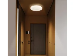 NETTLIFE Lámpara de Techo LED 21 cm 15 W Lámpara de de Dormitorio Blanco Neutro Redondo Decoración de Estrellas para Habitación Infantil