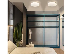 NETTLIFE Lámpara de Techo LED 21 cm 15 W Lámpara de de Dormitorio Blanco Neutro Redondo Decoración de Estrellas para Habitación Infantil