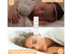 NETTLIFE Lámpara de Techo LED Negra Regulable 50W Lámpara de Salón de Diseño Moderno con Control Remoto de Metal para Comedor Cocina Dormitorio
