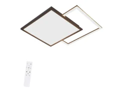 NETTLIFE Lámpara de Techo LED 46W Sala de Estar Lámpara de Moderna Regulable Negra con Diseño de Cielo Estrellado para Dormitorio Estudio Hotel