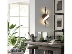 NETTLIFE, lámpara LED mural de interior, diseño moderno, lámpara para pasillo - habitación de 3000K, lámpara para jaula de escalera blanca cálida.