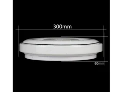NETTLIFE Lámpara LED Techo 18W, 30cm, Control Remoto, Redonda, Cocina, Dormitorio Cielo Estrellado, Escritorio, Sala, Pasillo
