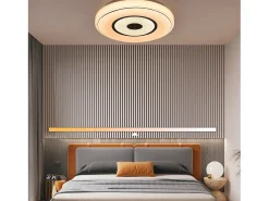 NETTLIFE Lámpara LED Techo 18W, 30cm, Control Remoto, Redonda, Cocina, Dormitorio Cielo Estrellado, Escritorio, Sala, Pasillo