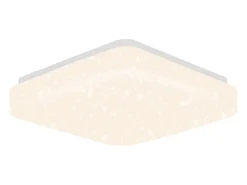 NETTLIFE Lámpara techo LED 15W, Dormitorio cielo estrellado 21cm, Blanca cálida, Estrella cuadrada, Decoración cocina, Niños, Oficina