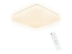 NETTLIFE Lámpara techo LED, cielo estrellado, control remoto, 37W, para dormitorio infantil, cuadrada 28cm, ideal para salón, cocina, pasillo.