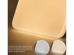 NETTLIFE Lámpara techo LED, cielo estrellado, control remoto, 37W, para dormitorio infantil, cuadrada 28cm, ideal para salón, cocina, pasillo.