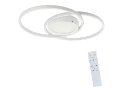 NETTLIFE Luz de Techo LED Regulable con Control Remoto 48W Blanco Diseño para el Salón Dormitorio Lámpara Moderna para Cocina Oficina