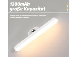 NETTLIFE Luz LED para gabinete de Cocina con Sensor de Movimiento - Lámpara de Cocina Recargable por USB Luz para gabinete 24 CM