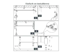 NETTLIFE Mesa de comedor suspendida E27 - Moderna suspensión de 3 bombillas LED orientables.