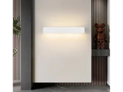 NETTLIFE Modern G9 Aplique de pared interior de yeso blanco para pasillo Escaleras arriba y abajo
