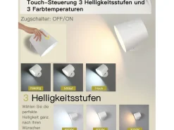 NETTLIFE Pack de 2 Lámpara de pared de jaula de metal interiores, lámpara de techo de metal ajustable moderna regulable de 360 ​​​​°, diseño Blanco