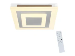 NETTLIFE Plafón LED: Lámpara de Salón 30 cm, Lámpara de Cocina Regulable 23 W, Lámpara Moderna con Mando a Distancia para Dormitorio