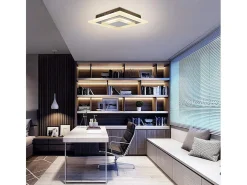 NETTLIFE Plafón LED: Lámpara de Salón 30 cm, Lámpara de Cocina Regulable 23 W, Lámpara Moderna con Mando a Distancia para Dormitorio