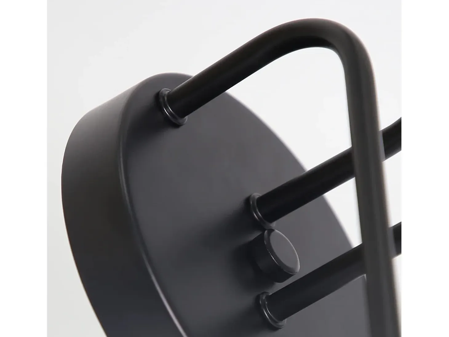NETTLIFE Plafón vintage negro - lámpara de salón retro de 4 lámparas industriales E27 Sin bombillas.