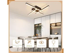 NETTLIFE, plafóndido LED blanco cálido, diseño moderno, 24 W, 3000 K