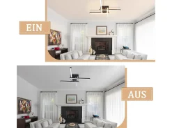 NETTLIFE, plafóndido LED blanco cálido, diseño moderno, 24 W, 3000 K
