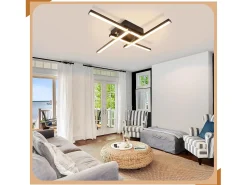 NETTLIFE, plafóndido LED blanco cálido, diseño moderno, 24 W, 3000 K