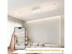 NETTLIFE Plafonario LED Blanco Marco Moderno 32W 3000K