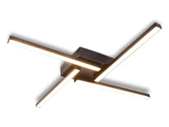 NETTLIFE Plafonario LED blanco de 24W, diseño moderno, 3000K, luz blanca cálida.