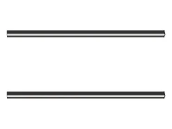 NETTLIFE Set de 2 apliques de pared para interior negro 100CM aplique de pared moderno pasillo 32W