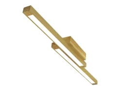 NETTLIFE Techo luminoso LED, madera clara de 90 cm, 3000 K, blanco cálido, lámpara de diseño retro para el dormitorio, para salón, dormitorio, pasillo, comedor.