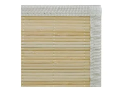 Noisiel Alfombra rectangular de bambú natural 120 x 180 cm