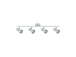 Novedad Regleta Maximo 4 Focos Para Baño, Blanco-cromo